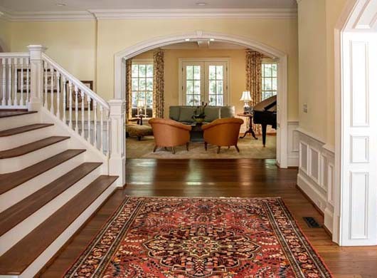 Area Rug in Entryway